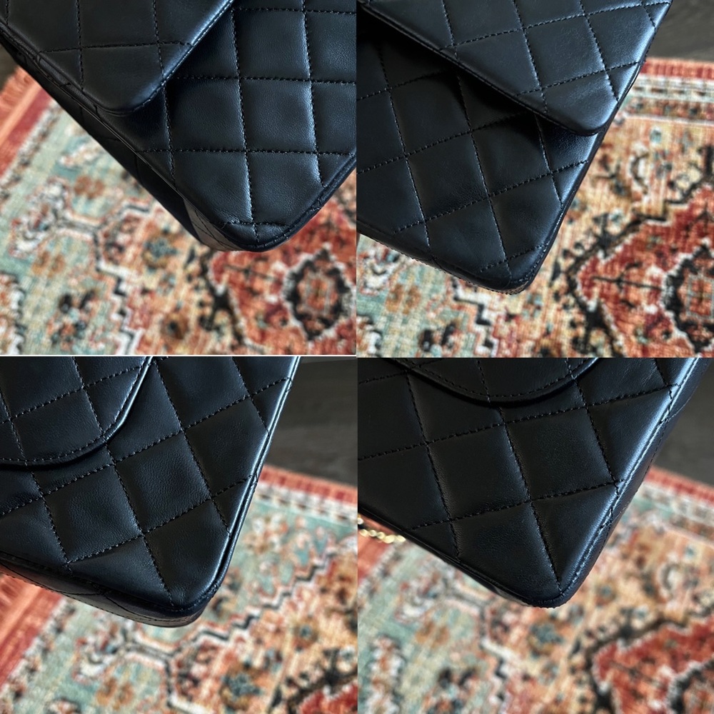 SOLD**Chanel Classic Vintage Medium Black Double Flap Bag - Picture 6 of 10